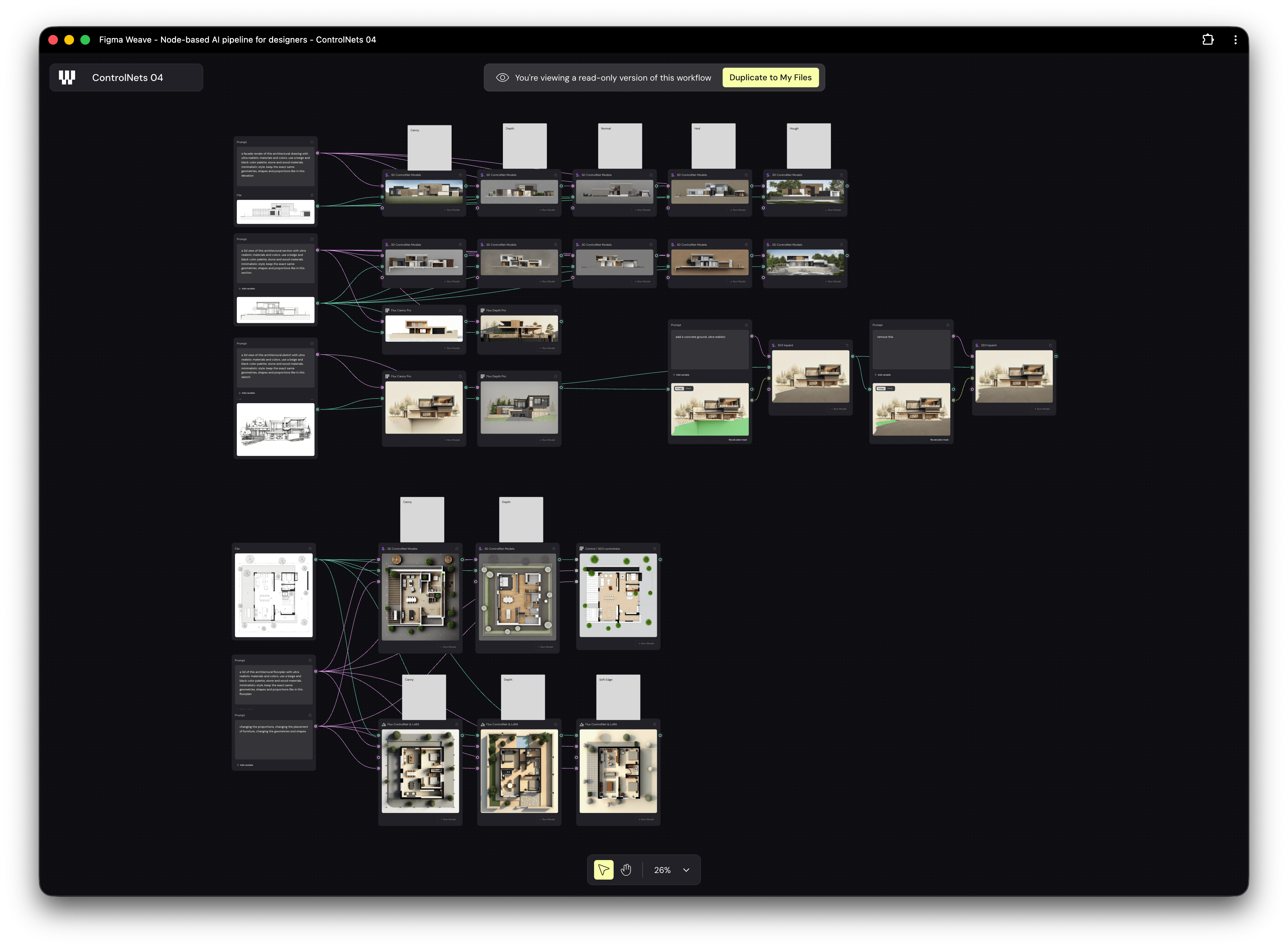 ControlNet for Architects – From Floorplans to Visual Concepts with AI