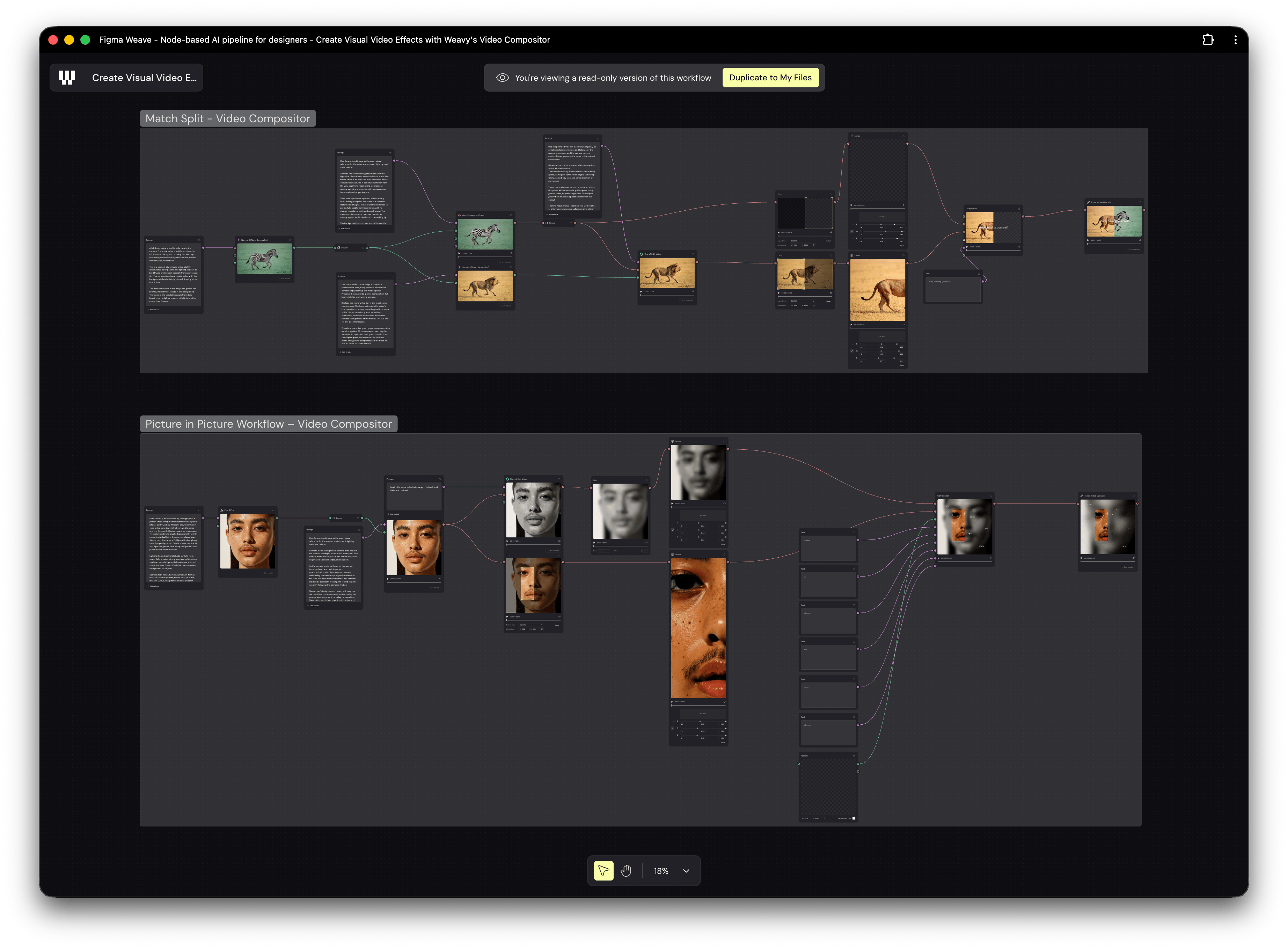 Video Compositor Deep Dive | Match Split & Picture-in-Picture Effects in Weavy